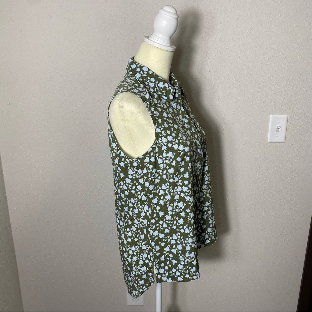 Cabi Keepsake Sleeveless Button Front All Over Fl… - image 3